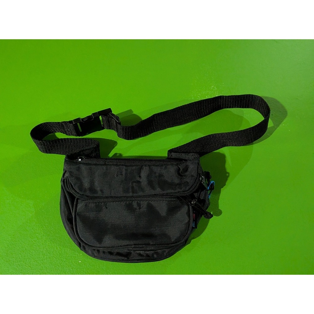 LaTIQUE‎ High Energy nylon waist fanny pack Black Vintage